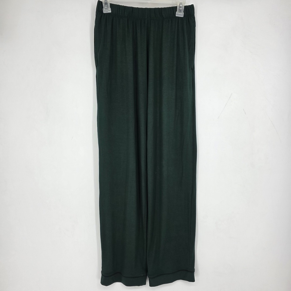 Tommy John Lounge Pajama Pants Mens Small Green Straight Leg Pockets Stretch